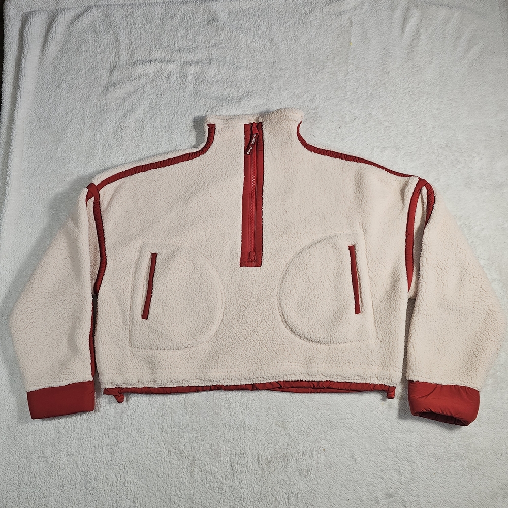 Women's Cream and Red Jacket - Picture 4 of 16